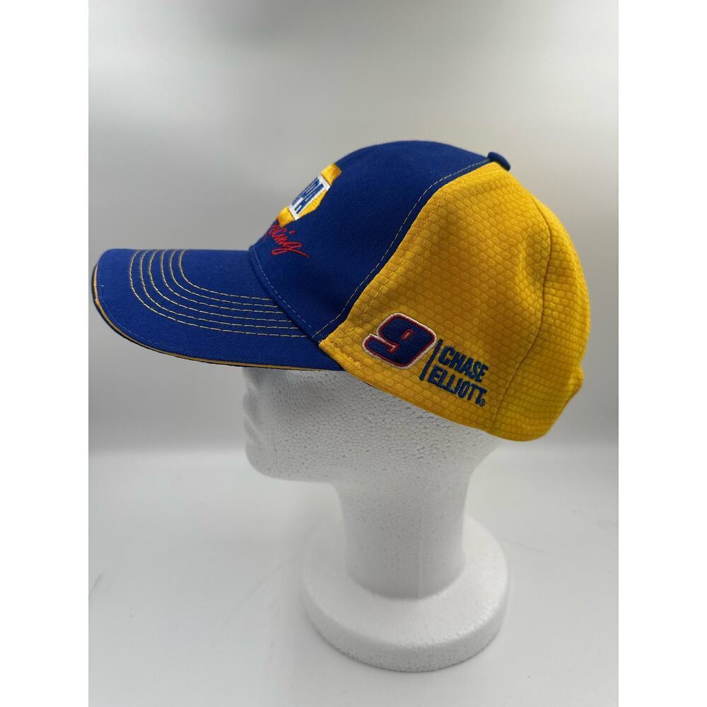 Napa Racing Blue Yellow Embroidered Logo Strapback Hat Cap - Picture 3 of 5